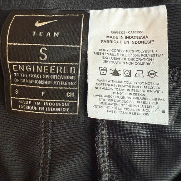 Nike Core Baseball Pants Men’s Small Black Slim Fit Dri-FIT Athletic Swoosh - Picture 3 of 7